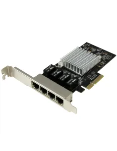 StarTech.com Tarjeta de Red PCI Express Ethernet Gigabit con 4 Puertos RJ45 Chipset Intel i350