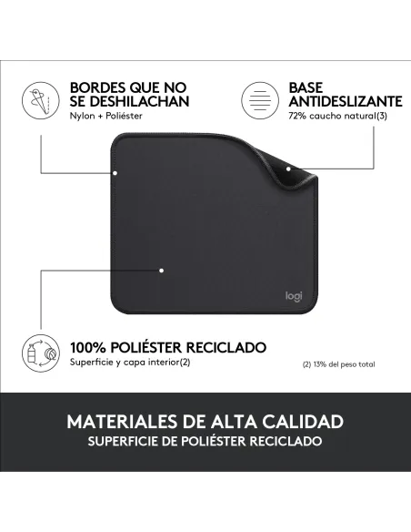 Logitech 956-000049 alfombrilla para ratón Grafito