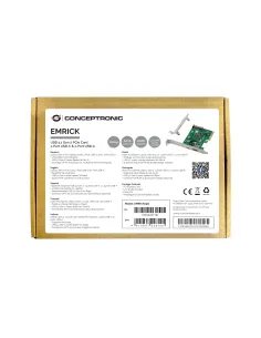 Conceptronic EMRICK09G tarjeta y adaptador de interfaz Interno USB 3.2 Gen 2 (3.1 Gen 2) 2