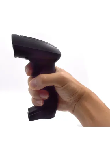 Ewent EW3440 lector de código de barras Lector de códigos de barras portátil 1D 2D Negro