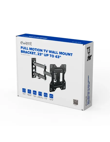 Ewent EW1522 soporte para TV 109,2 cm (43") Negro