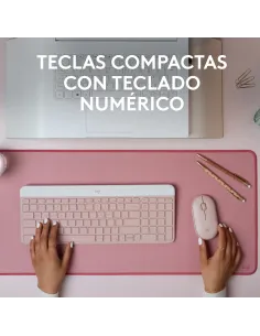 Logitech 920-011317 teclado Ratón incluido Oficina RF inalámbrico QWERTY Español Rosa 2