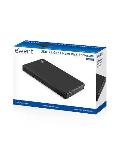Ewent EW7032 caja para disco duro externo Carcasa de disco duro SSD Negro 2.5"