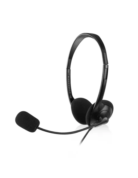 Ewent EW3567 auricular y casco Auriculares Alámbrico Diadema Llamadas Música Negro