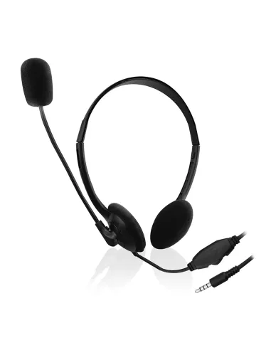 Ewent EW3567 auricular y casco Auriculares Alámbrico Diadema Llamadas Música Negro