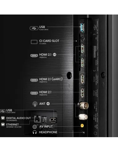 Hisense QLED Smart TV 100E7NQ 2,54 m (100") 4K Ultra HD Wifi Gris 400 cd   m²