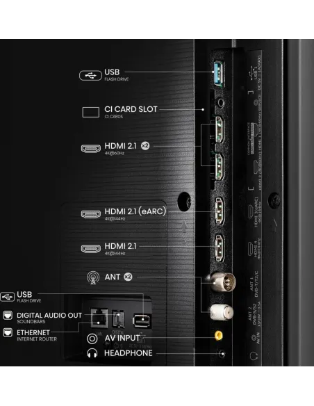 Hisense QLED Smart TV 100E7NQ 2,54 m (100") 4K Ultra HD Wifi Gris 400 cd   m²