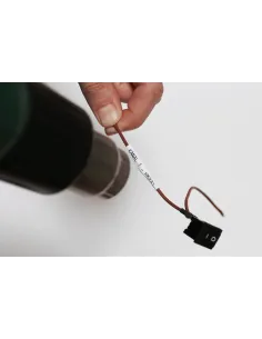 Brother HSE-211E cinta para impresora de etiquetas Negro sobre blanco