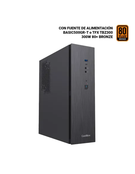 CoolBox CAJA MATX SLIM T370 USB-C 3.2 GEN1 FTE.300TBZ 300W 80+BRONZE