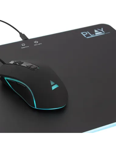 Ewent PL3341 alfombrilla para ratón Alfombrilla de ratón para juegos Negro