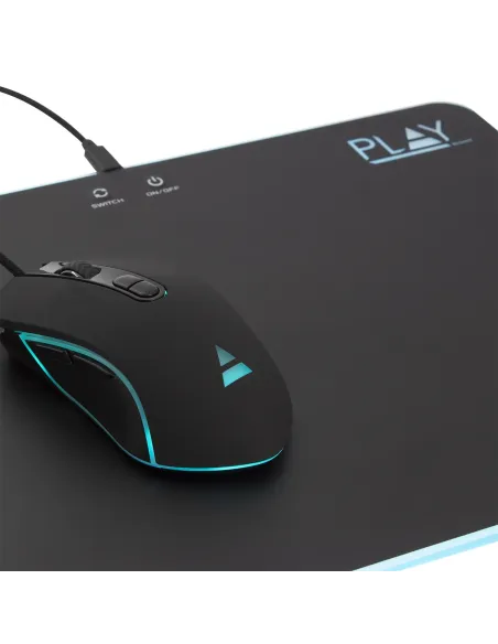 Ewent PL3341 alfombrilla para ratón Alfombrilla de ratón para juegos Negro