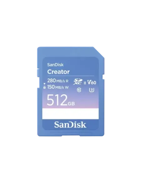 TARJETA SANDISK CREATOR SD UHS-II​ 512GB