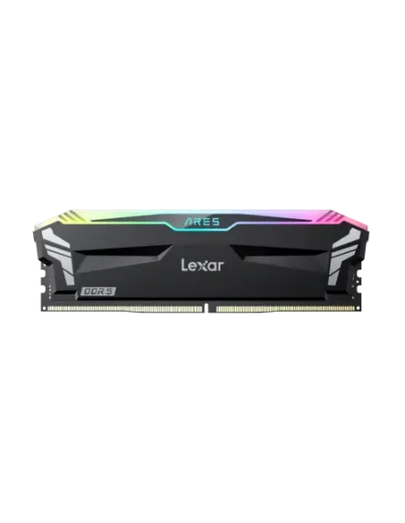 LEXAR MEMORIA ARES 32 GB 2.0 DDR5 6400 CL32 1.4V MEMORY WITH HEATSINK AND RGB LIGHTING,DUAL PACK, BLACK COLOR
