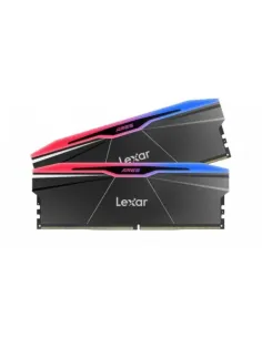 LEXAR MEMORIA ARES 2.0 DDR5 6000 CL26 1.35V MEMORY WITH HEATSINK AND RGB LIGHTING,DUAL PACK, BLACK COLOR