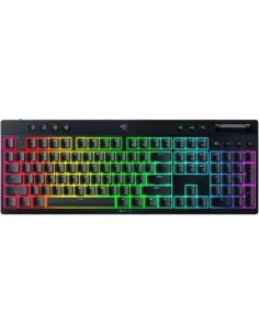 Razer BlackWidow V4 Low-Profile HyperSpeed teclado Juego USB + RF Wireless + Bluetooth QWERTY Internacional de EE.UU. Negro