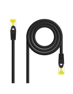 Nanocable Cable Red Latiguillo RJ45 LSZH CAT.6A SFTP AWG26, Negro, 25 cm