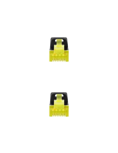 Nanocable Cable Red Latiguillo RJ45 LSZH CAT.6A SFTP AWG26, Negro, 25 cm