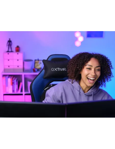 Trust GXT 714 RUYA Silla para videojuegos universal Negro, Azul