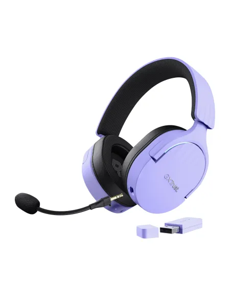 Trust GXT 491P FAYZO Auriculares Inalámbrico y alámbrico Diadema Juego USB tipo A Bluetooth Negro, Púrpura Trust GXT 491P FAYZO Auriculares Inalámbrico y alámbrico Diadema Juego USB tipo A Bluetooth Negro, Púrpura