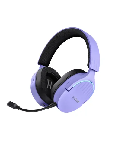 Trust GXT 491P FAYZO Auriculares Inalámbrico y alámbrico Diadema Juego USB tipo A Bluetooth Negro, Púrpura