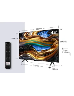TCL P75 43P755 Televisor 109,2 cm (43") 4K Ultra HD Smart TV Wifi Titanio 2