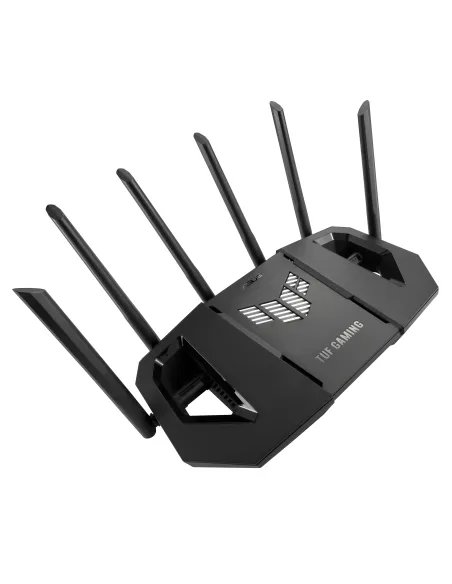 ASUS 90IG0A30-MO9C00 router inalámbrico 2.5 Gigabit Ethernet Tribanda (2.4 GHz   5 GHz   6 GHz) Negro