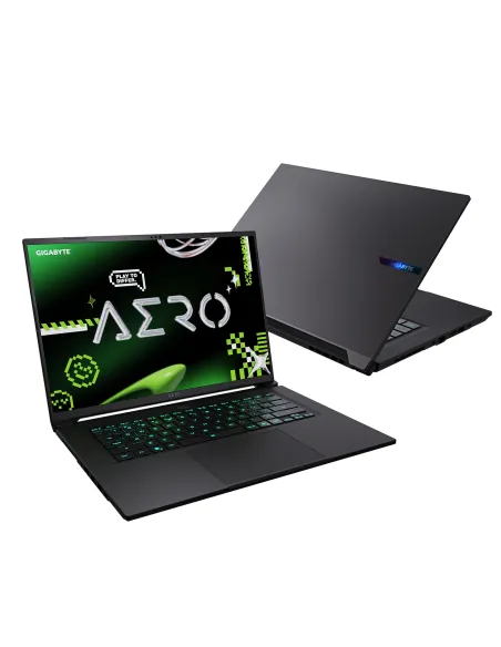 GIGABYTE AERO X16 Portátil Gaming- Copilot+ PC, 16" WQXGA 165Hz, AMD Ryzen AI 9 HX 370, NVIDIA RTX 5070 GPU, 32GB DDR5 5200MHz,