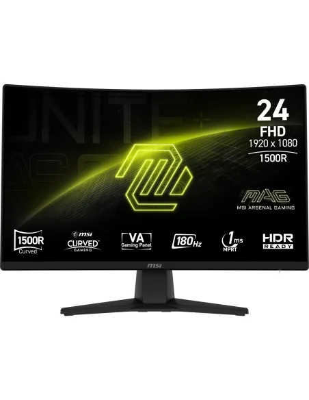 MSI MAG 242C pantalla para PC 59,9 cm (23.6") 1920 x 1080 Pixeles Full HD LCD Negro MSI MAG 242C pantalla para PC 59,9 cm (23.6") 1920 x 1080 Pixeles Full HD LCD Negro