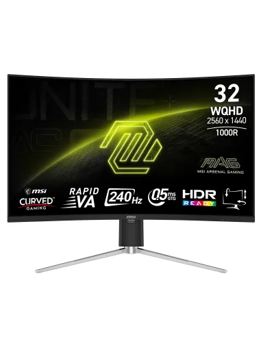 MSI MAG 325CQRXF E2 pantalla para PC 80 cm (31.5") 2560 x 1440 Pixeles Wide Quad HD LED Negro