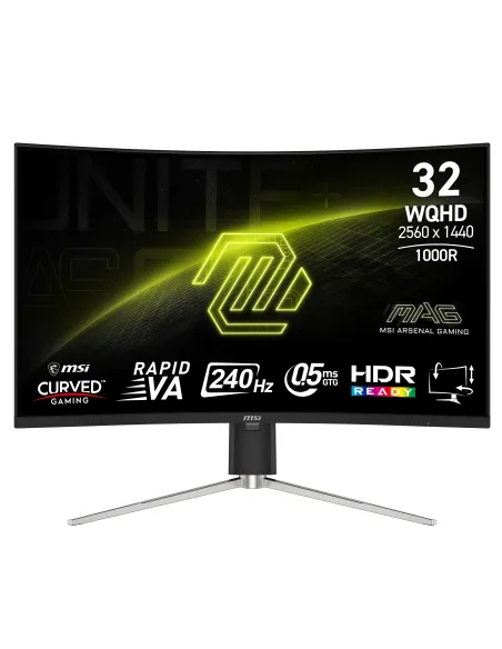 MSI MAG 325CQRXF E2 pantalla para PC 80 cm (31.5") 2560 x 1440 Pixeles Wide Quad HD LED Negro