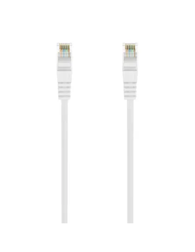 AISENS Cable de Red Latiguillo RJ45 LSZH Cat.6A 500 Mhz UTP AWG24, Blanco, 25CM