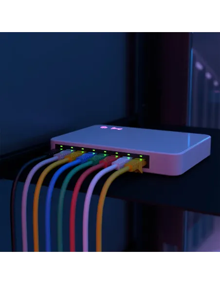 AISENS Cable de Red Latiguillo RJ45 LSZH Cat.6A 500 Mhz UTP AWG24, Blanco, 25CM