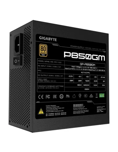 GIGABYTE P850GM unidad de fuente de alimentación 850 W 20+4 pin ATX ATX Negro