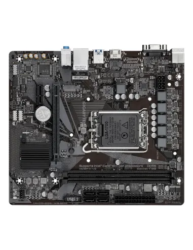 GIGABYTE H610M H V2 Placa base - Compatible con procesadores Intel Core 14th CPUs, 4+1+1 Hybrid Digital VRM, up to 5600MHz