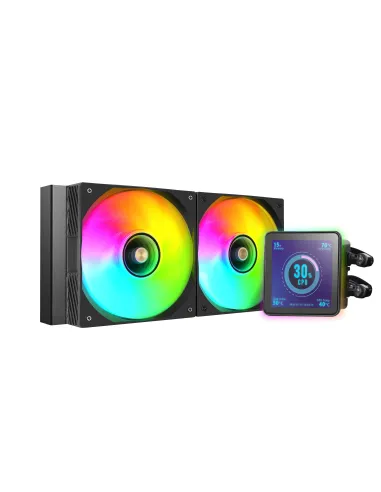 Mars Gaming ML-VISIONPRO240 Procesador Sistema de refrigeración líquida todo en uno 12 cm Negro 1 pieza(s)