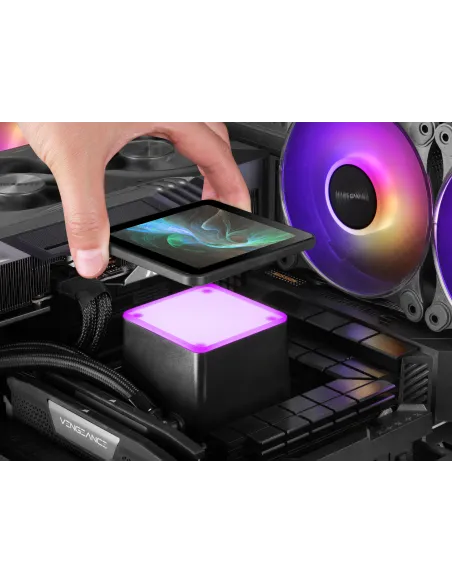 Mars Gaming ML-VISIONPRO240 Procesador Sistema de refrigeración líquida todo en uno 12 cm Negro 1 pieza(s)