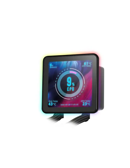 Mars Gaming ML-VISIONPRO240 Procesador Sistema de refrigeración líquida todo en uno 12 cm Negro 1 pieza(s)