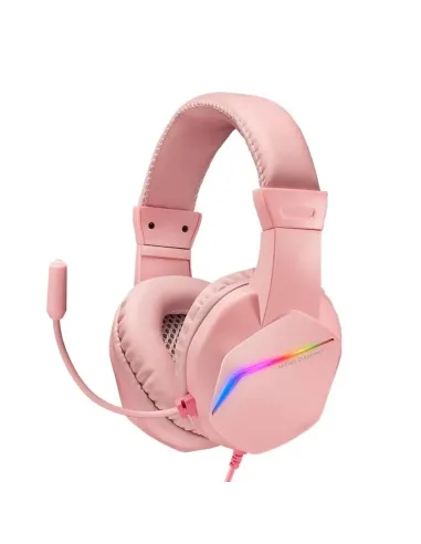 MARS GAMING Auricular+mic MH122 Rosa