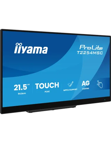 iiyama T2254MSC-B2AG pantalla para PC 54,6 cm (21.5") 1920 x 1080 Pixeles Full HD LED Pantalla táctil Negro