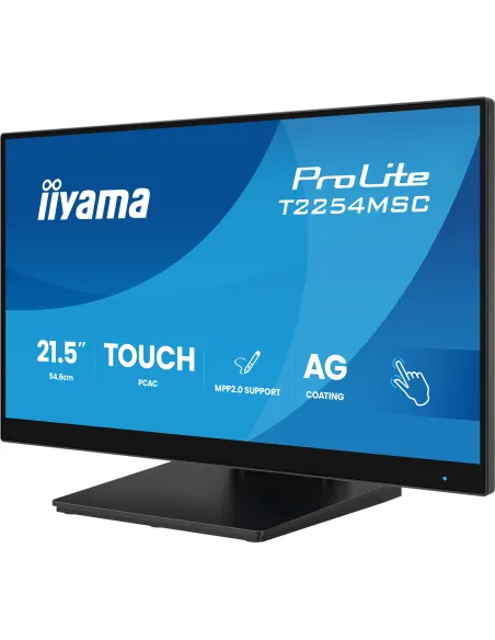 iiyama T2254MSC-B2AG pantalla para PC 54,6 cm (21.5") 1920 x 1080 Pixeles Full HD LED Pantalla táctil Negro iiyama T2254MSC-B2AG pantalla para PC 54,6 cm (21.5") 1920 x 1080 Pixeles Full HD LED Pantalla táctil Negro