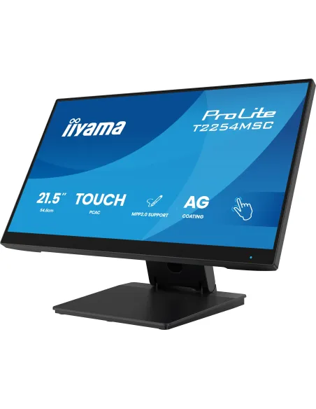 iiyama T2254MSC-B2AG pantalla para PC 54,6 cm (21.5") 1920 x 1080 Pixeles Full HD LED Pantalla táctil Negro iiyama T2254MSC-B2AG pantalla para PC 54,6 cm (21.5") 1920 x 1080 Pixeles Full HD LED Pantalla táctil Negro
