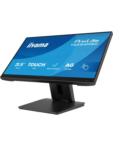 iiyama T2254MSC-B2AG pantalla para PC 54,6 cm (21.5") 1920 x 1080 Pixeles Full HD LED Pantalla táctil Negro iiyama T2254MSC-B2AG pantalla para PC 54,6 cm (21.5") 1920 x 1080 Pixeles Full HD LED Pantalla táctil Negro