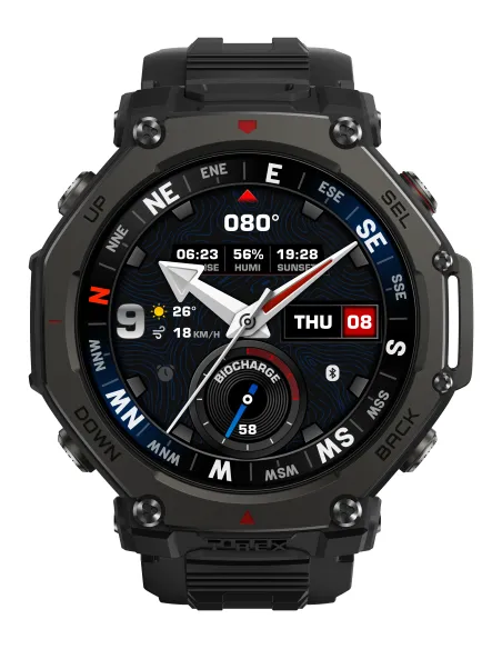 Amazfit T-Rex 3 Pro 3,81 cm (1.5") AMOLED 48 mm Digital Pantalla táctil Negro GPS (satélite)