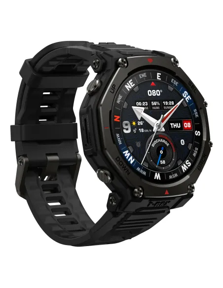 Amazfit T-Rex 3 Pro 3,81 cm (1.5") AMOLED 48 mm Digital Pantalla táctil Negro GPS (satélite)