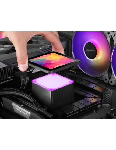 Mars Gaming ML-VISIONPRO360 Procesador Sistema de refrigeración líquida todo en uno 12 cm Negro 1 pieza(s)