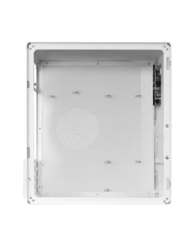 Tacens ORUMX, Caja Minitorre Slim, Micro-ATX Ultra Compacta, Estructura de Acero, Ventilador 80mm, Blanco