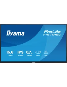 iiyama ProLite P1671HSC-B1 pantalla para PC 39,6 cm (15.6") 1920 x 1080 Pixeles Full HD LCD Negro 2