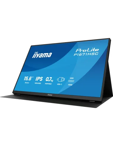 iiyama ProLite P1671HSC-B1 pantalla para PC 39,6 cm (15.6") 1920 x 1080 Pixeles Full HD LCD Negro