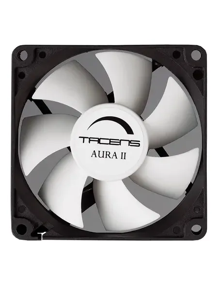 Tacens 3AURAII8, Ventilador Ordenador 8 cm, Ultrasilencioso, Antipolvo, Negro