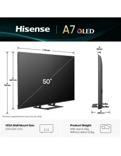 Hisense A7Q 50A7Q 127 cm (50") 4K Ultra HD Smart TV Wifi Negro 2